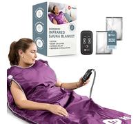 LifePro Sauna Blanket for Detoxification - Portable Far Infrared Sauna for Home Detox Calm Your Body and Mind (Regular Purple)