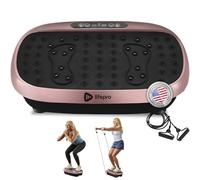 Lifepro Travel Vibrating Exercise Board, Vibrating Platform Vibration Plate, Full Body Vibration Plate Platform with Resistance Bands