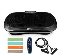 LifePro Vibration Plate Exercise Machine For Full Body Weight Loss & Shaping | Waver | 99 Speed Levels, Resistance Bands | Vibrating Plate Exercise Machine For Lymphatic Drainage | Black