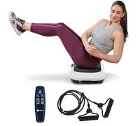 LifePro Vibration Plate Exercise Machine For Weight Loss & Full Body Workout | Waver | 99 Speed Levels & 9 Programs | Exercise Equipment For Home Use Lymphatic Drainage | Resistance Bands | White