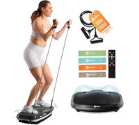 LifePro Vibration Plate Exercise Machine For Weight Loss | Turbo 3D | Dual Motor Oscillation & Pulsation, Whole Body Workout Exercise Equipment For Home Use | 99 Speed Level | Black