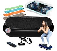 LifePro Vibration Plate Exercise Machine, Waver Mini Oscillation Vibration Plate for Lymphatic Drainage & Weight Loss, with 200W Quiet Motor, 99 Speed Setting & 117 KG Weight Capacity (Midnight Black)