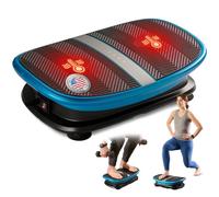 Lifepro Voice-Controlled Vertical Motion Vibration Plate for Lymphatic Drainage with Heat Therapy - Whole Body Curved Vibrating Platform for Muscle Relaxation & Recovery, 265 lb Max Load
