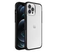 LifeProof SEE Case for iPhone 12 Pro Max, Shockproof, Drop proof to 2 Meters, Ultra-Slim, Protective Thin Clear Case, Sustainably Made, Clear/Black