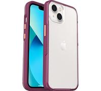 LifeProof SEE Case for iPhone 13, Shockproof, Drop proof to 2 Meters, Ultra-Slim, Protective Thin Clear Case, Sustainably Made, Clear/Purple