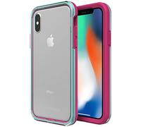 Lifeproof SLAM SERIES Case for iPhone X (ONLY) - Retail Packaging - ALOHA SUNSET (CLEAR/BLUE TINT/PROCESS MAGENTA)