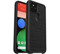 LifeProof WAKE SERIES Google Pixel 5 Case - Non-Retail Packaging - Black, Sculpted Wave Pattern, Ultra Thin, Wireless Charging Compatible