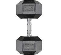 LIFERUN 10KG/15KG/20KG/25KG/30KG Hex Dumbbell Set, Rubber Coated Cast Iron Weight Sets, with Knurled Handles Anti-Rolling for Home Gym, Strength Training, Weight Lifting, Single/Pair