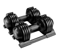LIFERUN Adjustable Dumbbells Set 10kg×2, 5-in-1 Weight Set with Quick Weight Adjustment, Safety Locking Mechanism & Non-Slip Handle, Strong Grip Workouts & Strength Training for Home, Gym