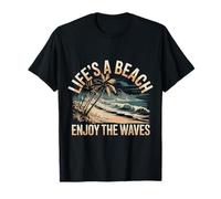 Life's A Beach Enjoy The Waves Summer Vacation - T-Shirt