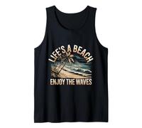 Life's A Beach Enjoy The Waves Summer Vacation - Tank Top