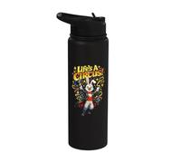 Life's A Circus Rabbit Ringmaster Stainless Steel Insulated Water Bottle