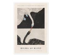 Life's a Farce if a Person does not Serve Truth Poster by Hilma af Klint 60 x 90 cm Beige Wall art Wall decor