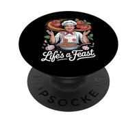 Life's a Feast Chef Design PopSockets Adhesive PopGrip