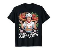Life's a Feast Chef Design T-Shirt