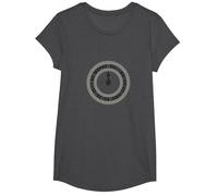 Life's A Gamble - Roulette Wheel Gambling Graphic T-Shirt, Girls, Dark Heather Grey, Medium