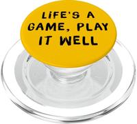 Life's a Game Play It Well Funny Geek Gaming Statement PopSockets PopGrip for MagSafe