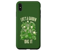 Life's A Garden Dig It Funny Gardening Skeleton Gardener Case for iPhone XS Max