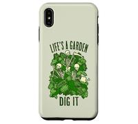 Life's A Garden Dig It Funny Gardening Skeleton Gardener Case for iPhone XS Max