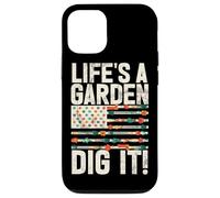 Life's A Garden Dig It Gardening Plants Gardener Farmer Case for iPhone 12/12 Pro