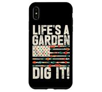 Life's A Garden Dig It Gardening Plants Gardener Farmer Case for iPhone XS Max