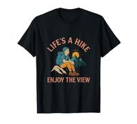 Life's A Hike Enjoy The View Camping Hiking Graphic T-Shirt