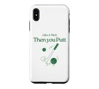 Life's A Pitch And Then You Putt Funny Golf Saying Case for iPhone XS Max