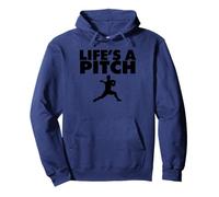 Life's a Pitch Funny Baseball Pitcher Life's a Pitch Pullover Hoodie