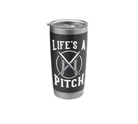 Life's A Pitch Stainless Steel Insulated Tumbler