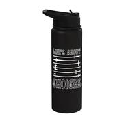 Life's About Choices Weapons Medieval Ren Faire Jousting Stainless Steel Insulated Water Bottle