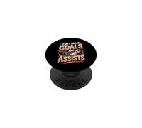 Life's About Goals and Assists Soccer Player PopSockets Adhesive PopGrip