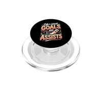 Life's About Goals and Assists Soccer Player PopSockets PopGrip for MagSafe