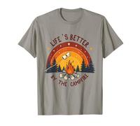 Life's Better by the Campfire Camping T-Shirt