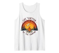 Life's Better by the Campfire Camping Tank Top