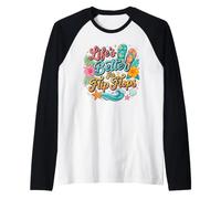 Life's Better in Flip Flops Raglan Baseball Tee