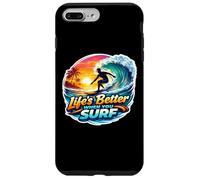 Life's Better When You Surf Surfer Surfing Surfboard Quote Case for iPhone 7 Plus/8 Plus