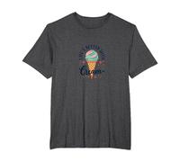 Life's Better with Cream Ice Cone Sweet Treat T-Shirt, Men's Big and Tall, Dark Heather Grey, 3X Tall