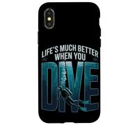 Life's Much Better When You Dive Scuba Diving Case for iPhone X/XS