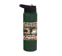 Life's Not Only About Sewing It's Also About Coffee Sewer Stainless Steel Insulated Water Bottle