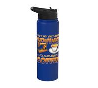 Life's Not Only About Sewing It's Also About Coffee Sewer Stainless Steel Insulated Water Bottle