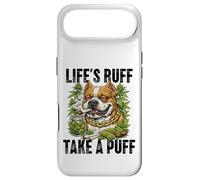Life's Ruff Take a Puff Funny Stoner Bulldog 420 Weed Case for iPhone Air