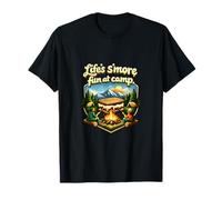 Lifes S More Fun at Camp Camping Mountain Badge T-Shirt