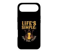 Life's Simple Pipe Dog Peace Hobby Smoker Quote Case for iPhone Air