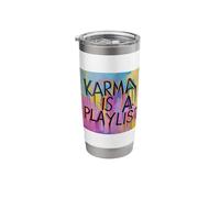 Life's Tracks: Karma's Playlist Stainless Steel Insulated Tumbler