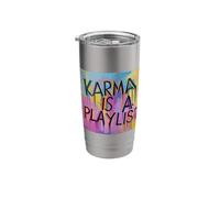 Life's Tracks: Karma's Playlist Stainless Steel Insulated Tumbler
