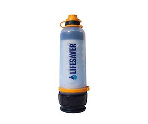 LifeSaver Bottle Portable Water Filter and Purifier - Easy to Use, Removes 99.99% Viruses, Bacteria & Cysts, Failsafe Tech, 750ml, Military Approved, purifies up to 6000L, Hiking & Camping Essentials