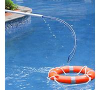 Lifesaving Hook， 3m 5m 7m Adjustable Length Emergency Life-saving Safety Hook, Aluminum Pool With Extension Pole, For Drowning Victims(3.0m/3.8ft pole+Life Hook)