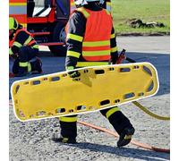 Lifesaving Stretcher for First Responders | Firefighter Water Rescue Flotation Backboard with Adjustable Straps | Durable One-Piece Aquatic Spine Board, Yellow