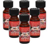 Lifescapes Fragrance Warming Oil, 6 Pack, 55ml, Assorted Scents Including Amber Woods, Lavender, Eucalyptus, Cinnamon (Cinnamon Spiced Apple)