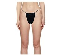 LIFESOFT Pack of 100 Disposable Thong Panties Spray Tanning Wraps, Black, One size